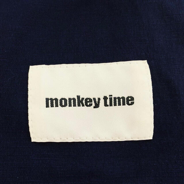 MONKEY TIME  ネイビー　ジョガーパンツ　ライン　ナイロン メンズのパンツ(その他)の商品写真