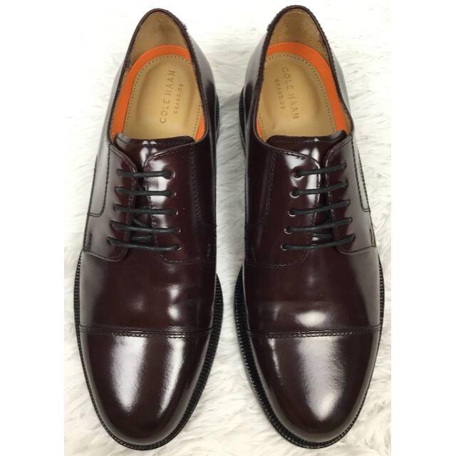 Cole Haan(コールハーン)のCOLE HAANコールハーンストレートチップトゥバーガンディサイズUS7 メンズの靴/シューズ(ドレス/ビジネス)の商品写真