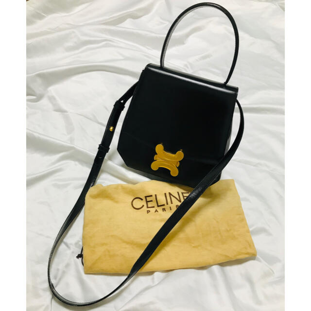 celine(セリーヌ)のセリーヌ ブラゾンフラップ金具 2wayバッグ　ビンテージ レディースのバッグ(ハンドバッグ)の商品写真