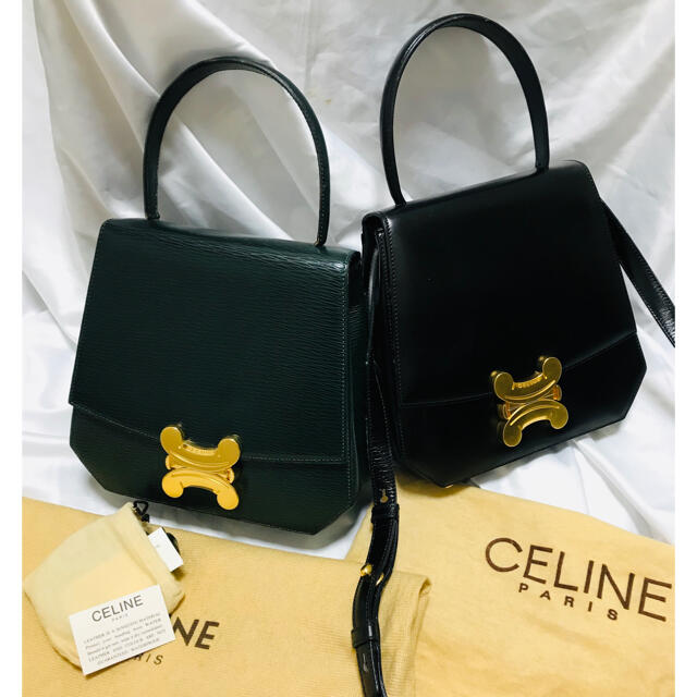 celine(セリーヌ)のセリーヌ ブラゾンフラップ金具 2wayバッグ　ビンテージ レディースのバッグ(ハンドバッグ)の商品写真