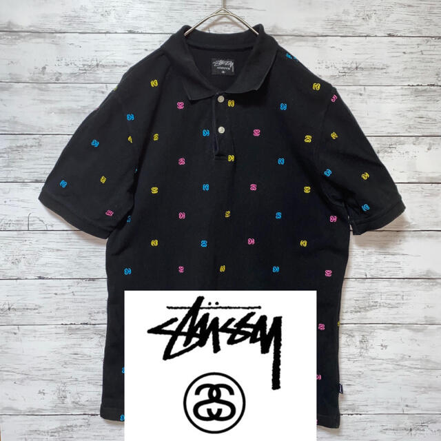 STUSSY(ステューシー)のSTUSSY メンズ　ポロシャツ　ブラック メンズのトップス(ポロシャツ)の商品写真