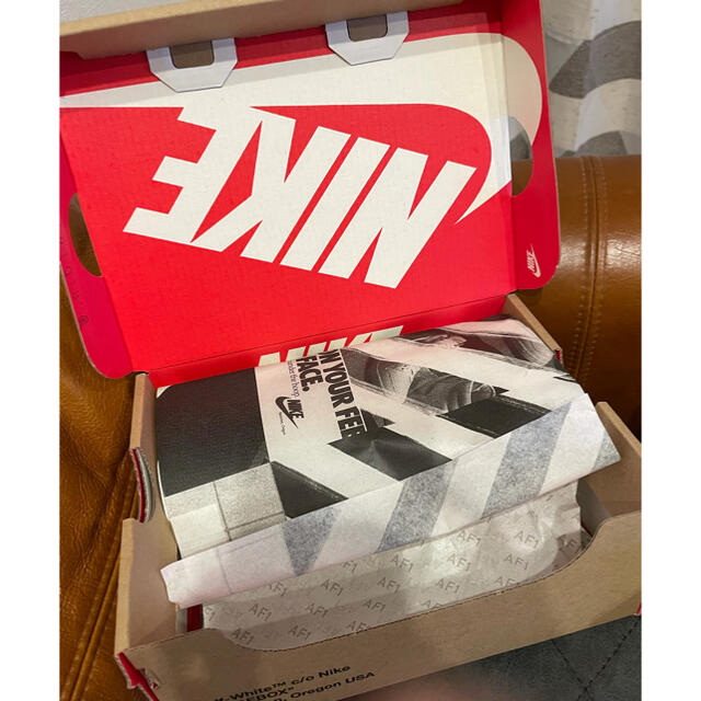 NIKE(ナイキ)の15cm OFF-WHITE × NIKE AIR FORCE 1 VOLT キッズ/ベビー/マタニティのキッズ靴/シューズ(15cm~)(スニーカー)の商品写真