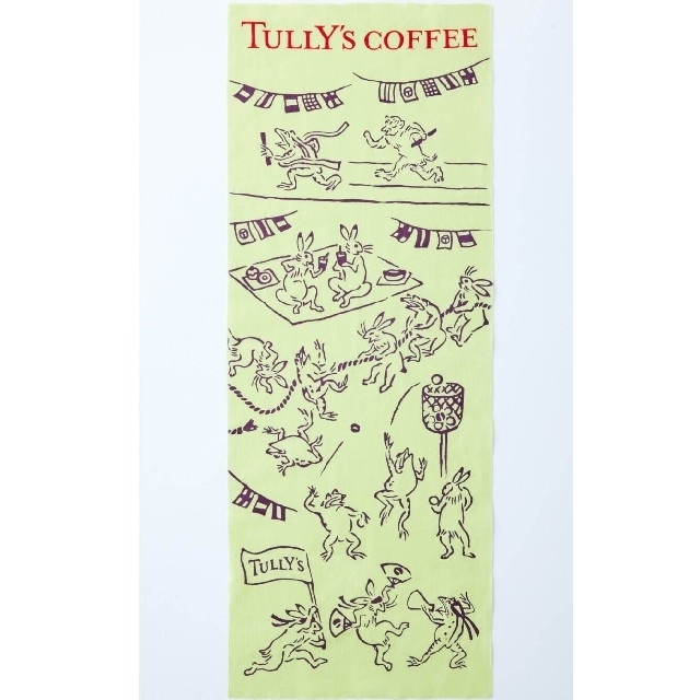 TULLY'S COFFEE(タリーズコーヒー)のタリーズxかまわぬ　コラボ手ぬぐい インテリア/住まい/日用品の日用品/生活雑貨/旅行(日用品/生活雑貨)の商品写真