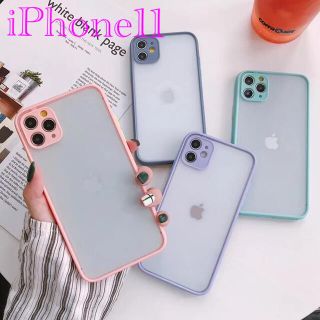 🍓スマホケース iPhone11ケース 　韓国風　ピンク(iPhoneケース)