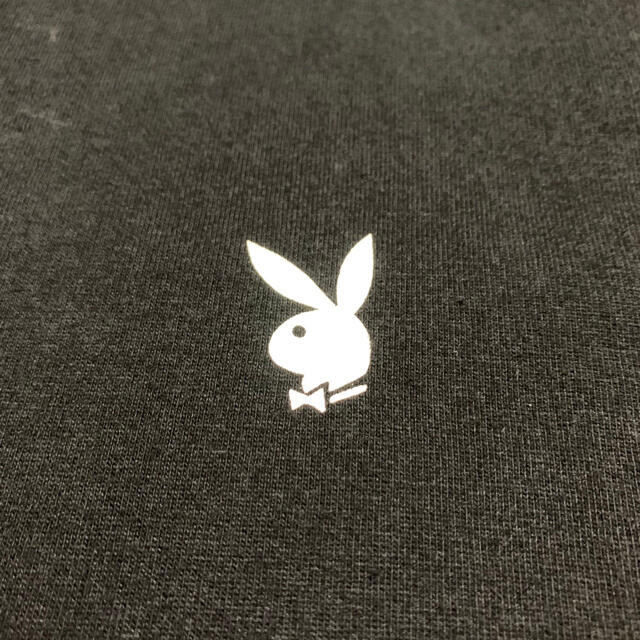 PLAYBOY(プレイボーイ)のBEAMS プレイボーイ 長袖Tシャツ ロンT 黒 M 袖ロゴ セクシー 美女 メンズのトップス(Tシャツ/カットソー(七分/長袖))の商品写真