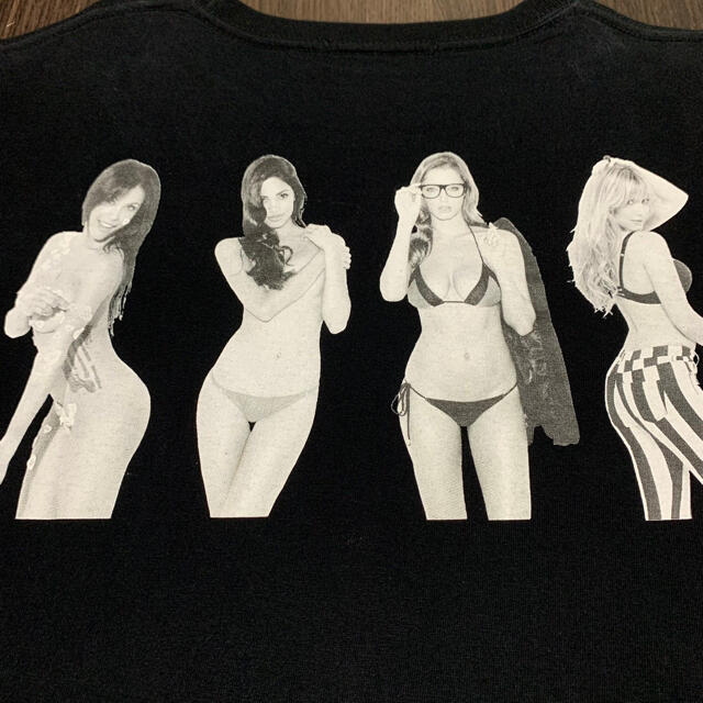 PLAYBOY(プレイボーイ)のBEAMS プレイボーイ 長袖Tシャツ ロンT 黒 M 袖ロゴ セクシー 美女 メンズのトップス(Tシャツ/カットソー(七分/長袖))の商品写真