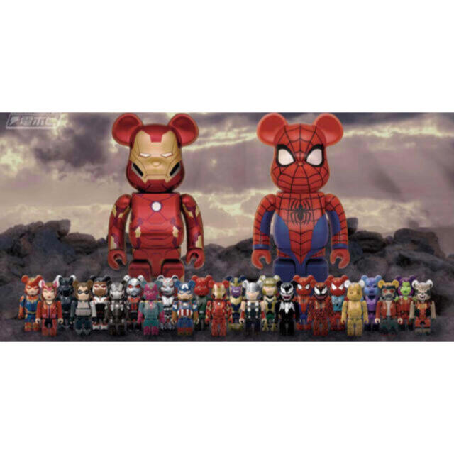 ファミリーマート発売 ハッピーくじ「BE@RBRICK」一番くじ　MARVELおもちゃ/ぬいぐるみ