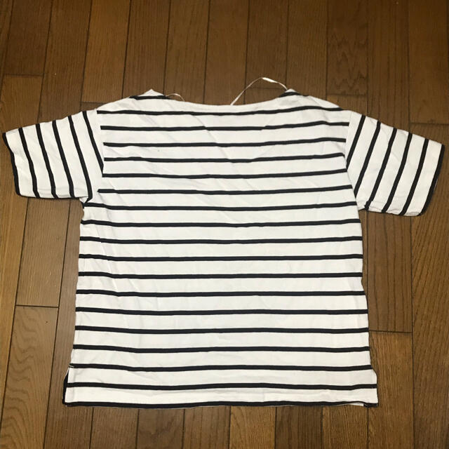 GU(ジーユー)のジーユー　ボーダー　ボートネックＴ レディースのトップス(Tシャツ(半袖/袖なし))の商品写真