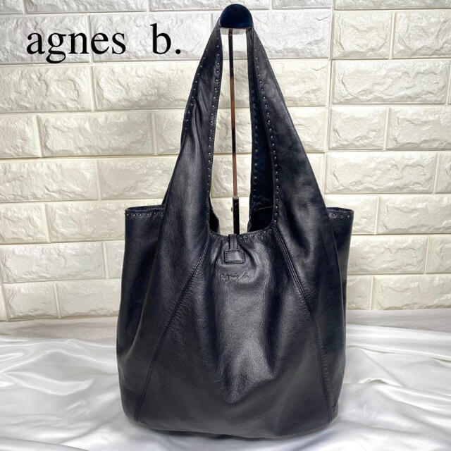 agnes b. - agnes b. アニエスベー トートバッグ ハンドバッグ レザー