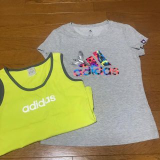 アディダス(adidas)のアディダス　レディース　スポーツウエア　Tシャツ　タンクトップ(Tシャツ(半袖/袖なし))