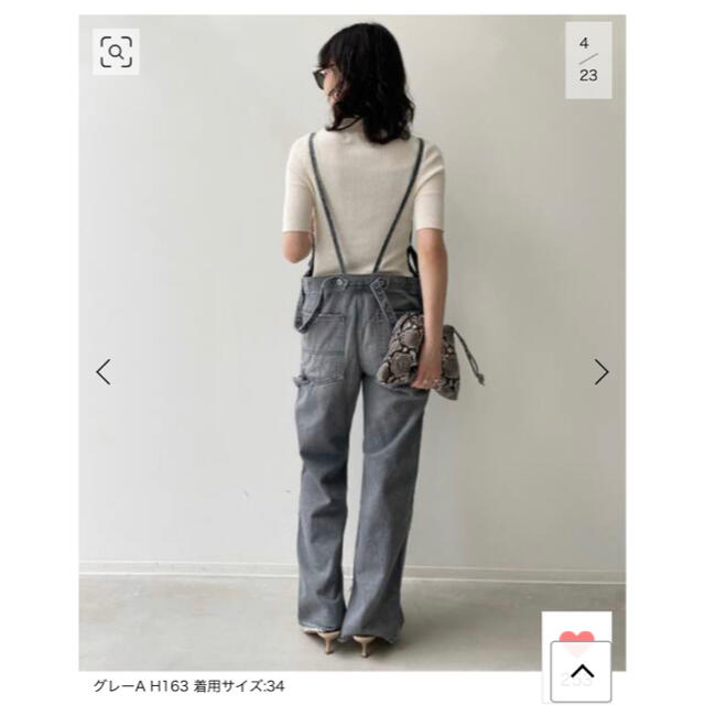 L'Appartement DEUXIEME CLASSE(アパルトモンドゥーズィエムクラス)のみーちゃん様　Denim over all レディースのパンツ(サロペット/オーバーオール)の商品写真