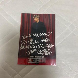 エグザイルザセカンド(EXILE THE SECOND)の黒木啓司　ポストカード(アイドルグッズ)