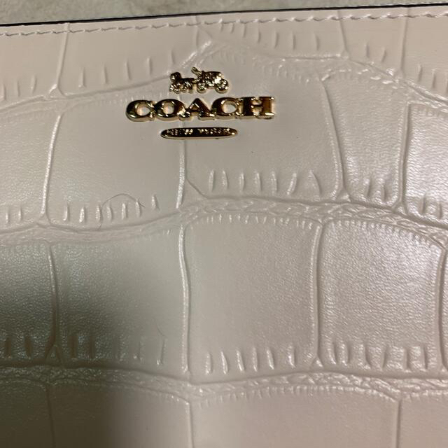 COACH(コーチ)の新品未使用　メンズ　レディース　コーチ　長財布　クロコ型押し　ホワイト系 メンズのファッション小物(長財布)の商品写真