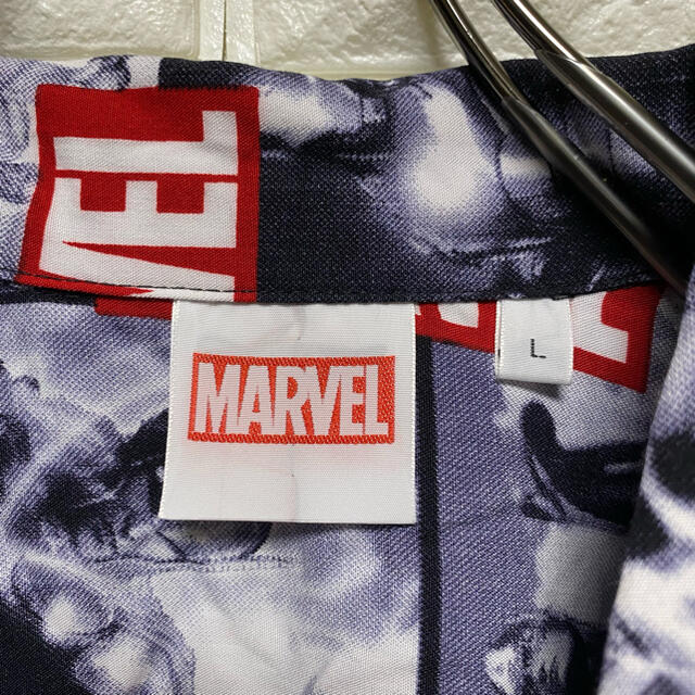 MARVEL(マーベル)の【MARVER】総柄シャツ レーヨン100% アメコミ ヒーロー 開襟 アロハ メンズのトップス(シャツ)の商品写真