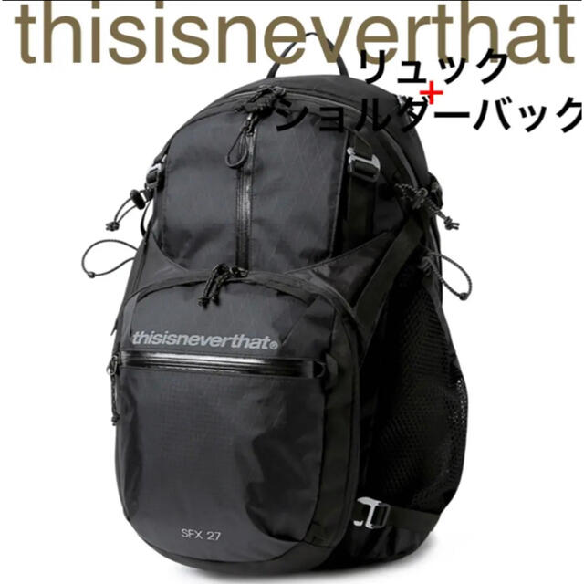 バッグレア thisisneverthat SFX 27 Backpack Black