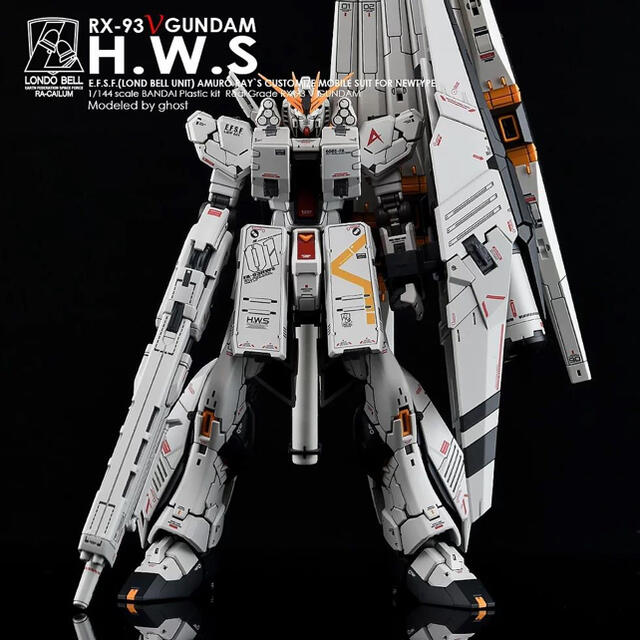 RG 1/144 νガンダムHWS装備用蛍光水転写式デカール の通販 by ガンダム