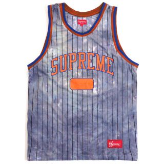 シュプリーム(Supreme)の青 M Supreme Dyed Basketball Jersey Blue (タンクトップ)