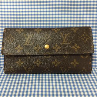 ルイヴィトン(LOUIS VUITTON)の【鑑定済】送料込⭐️ ヴィトン モノグラム 三つ折り 長財布(財布)