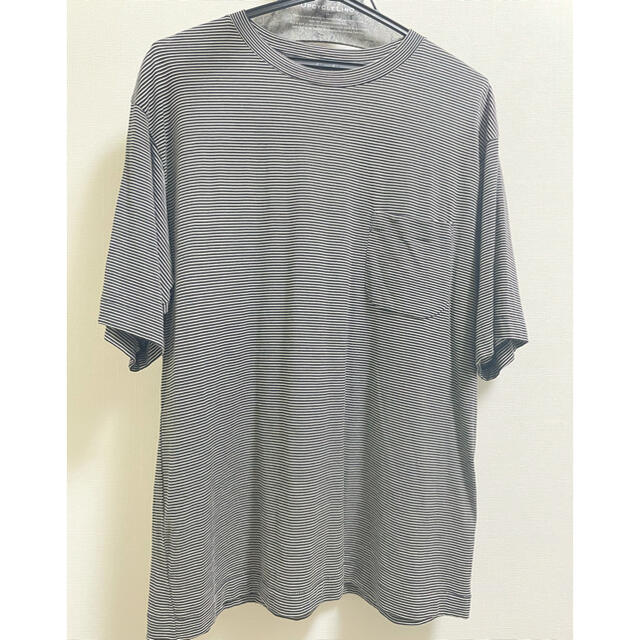 COMOLI(コモリ)のkomajii様　comoli ウール天竺　Tシャツ　ボーダー　サイズ2 メンズのトップス(Tシャツ/カットソー(半袖/袖なし))の商品写真