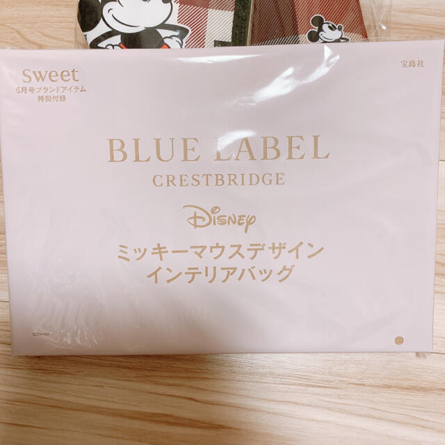 BURBERRY BLUE LABEL(バーバリーブルーレーベル)のクレストブリッジ　付録　3点セット　ディズニー　コラボ　保冷バッグ　ポーチ　新品 レディースのバッグ(ハンドバッグ)の商品写真