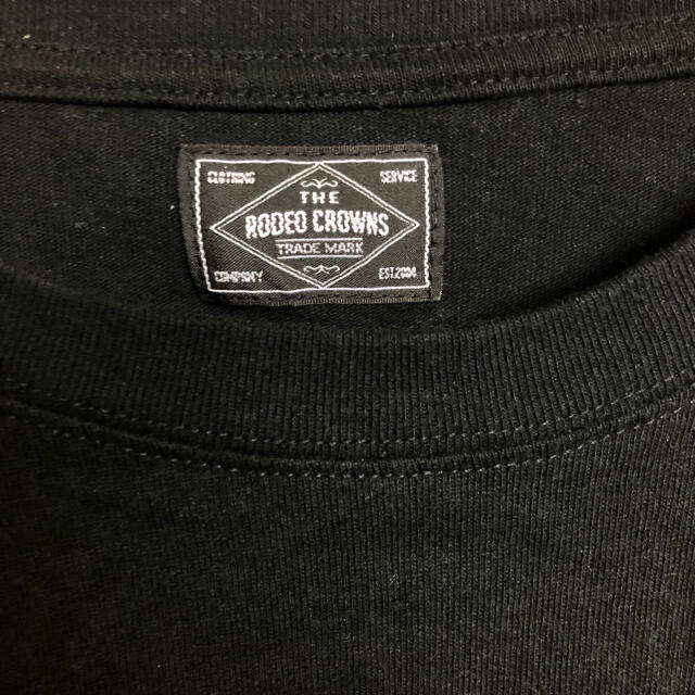 RODEO CROWNS(ロデオクラウンズ)の古着　ロデオクラウンズ　tシャツ    黒　ブラック　beams ポケット メンズのトップス(Tシャツ/カットソー(半袖/袖なし))の商品写真
