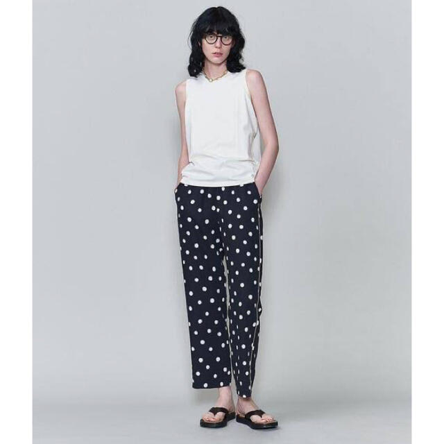 ＜6(ROKU)＞DOT PRINT PANTS