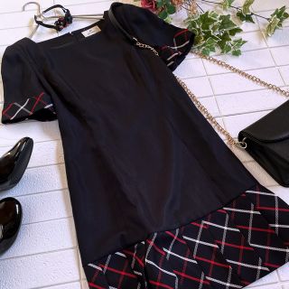 エムズグレイシー(M'S GRACY)の【SALE】【美品】M'S GRACY 半袖ワンピース(ひざ丈ワンピース)