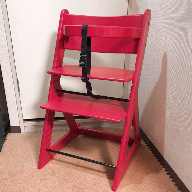 木製ハイチェア   ダイニングチェア　ベビーチェア　子供用椅子　ハイチェア