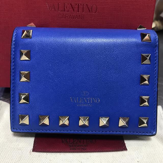 るサイズで VALENTINO - VALENTINOスタッズミニウォレット 美品