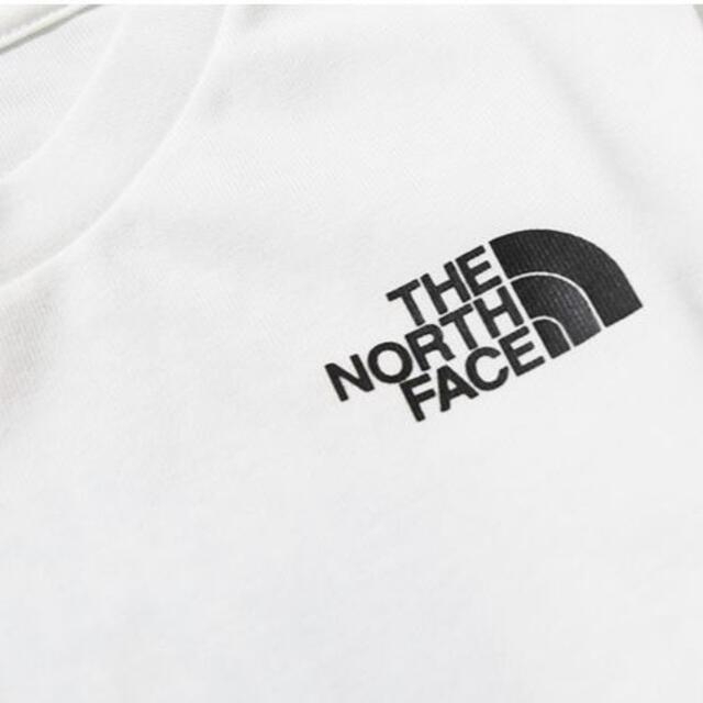 THE NORTH FACE(ザノースフェイス)の【新品】THE NORTH FACE キッズTシャツ　白　100㎝ キッズ/ベビー/マタニティのキッズ服男の子用(90cm~)(Tシャツ/カットソー)の商品写真