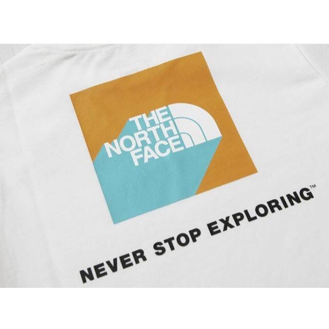 THE NORTH FACE(ザノースフェイス)の【新品】THE NORTH FACE キッズTシャツ　白　100㎝ キッズ/ベビー/マタニティのキッズ服男の子用(90cm~)(Tシャツ/カットソー)の商品写真