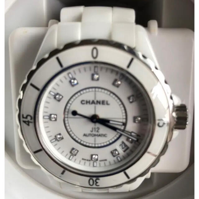 CHANEL(シャネル)の激安！美品 正規品 CHANEL J12 38mm 12Pダイヤ H1629 メンズの時計(腕時計(アナログ))の商品写真