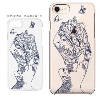9321_タトゥーgirl1[透]　 透明ハードケース ほぼ全機種対応(モバイルケース/カバー)