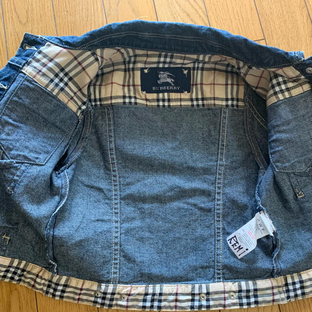 BURBERRY(バーバリー)のバーバリー　キッズ　デニムジャケット　インディゴ　Gジャン　burberry キッズ/ベビー/マタニティのキッズ服女の子用(90cm~)(ジャケット/上着)の商品写真