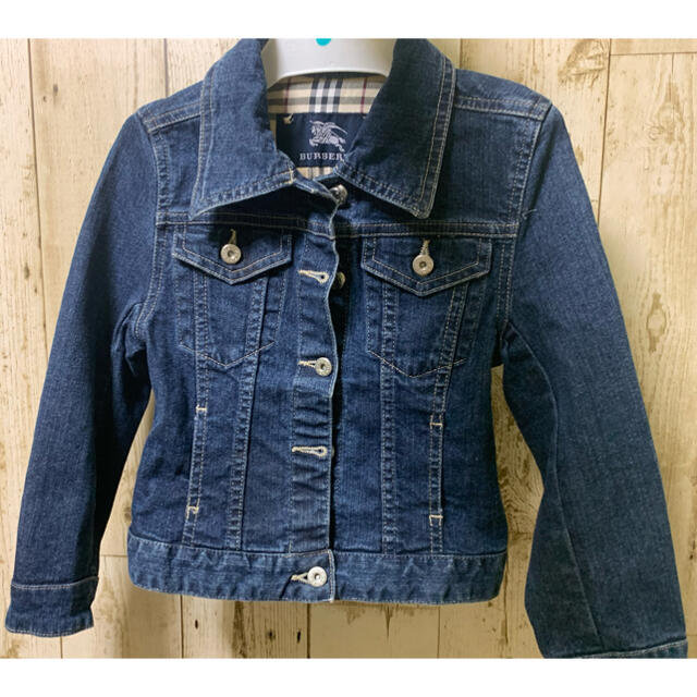 BURBERRY - バーバリー キッズ デニムジャケット インディゴ Gジャン BURBERRY - バーバリー キッズ デニムジャケット インディゴ Gジャン