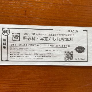 キタムラ(Kitamura)のスタジオマリオ　クーポン券(アルバム)