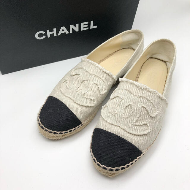 美品✨ CHANEL シャネル エスパドリーユ ココマーク スリッポン39