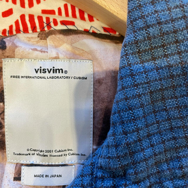 visvim mies coat indigo check サイズ1 - ステンカラーコート