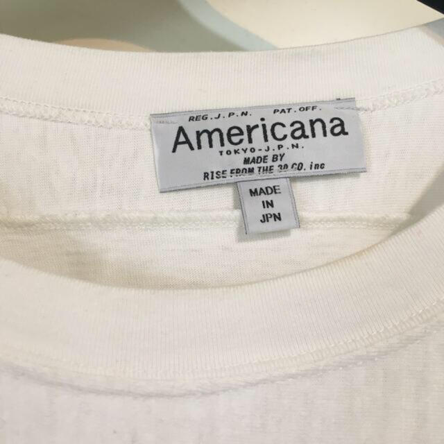 AMERICANA(アメリカーナ)のAmericana ライン入りロングTシャツ レディースのトップス(Tシャツ(長袖/七分))の商品写真