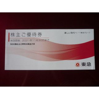 ☆「東急電鉄 株主優待券」（500株以上株主用）（ミュージアム券なし）(ショッピング)