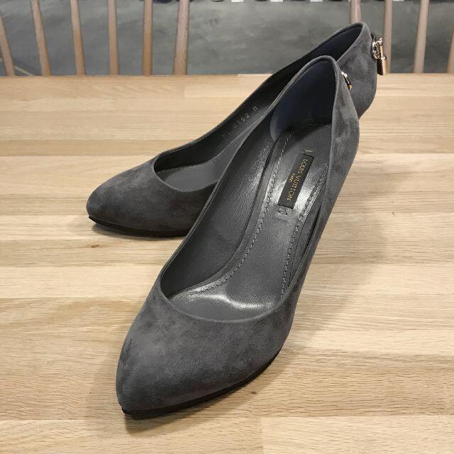 ぴんやま様の 美品 ルイヴィトン パンプス グレー 35.5 22cm