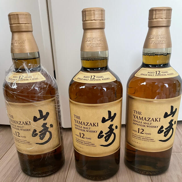 酒山崎12年　3本　白州12年　1本