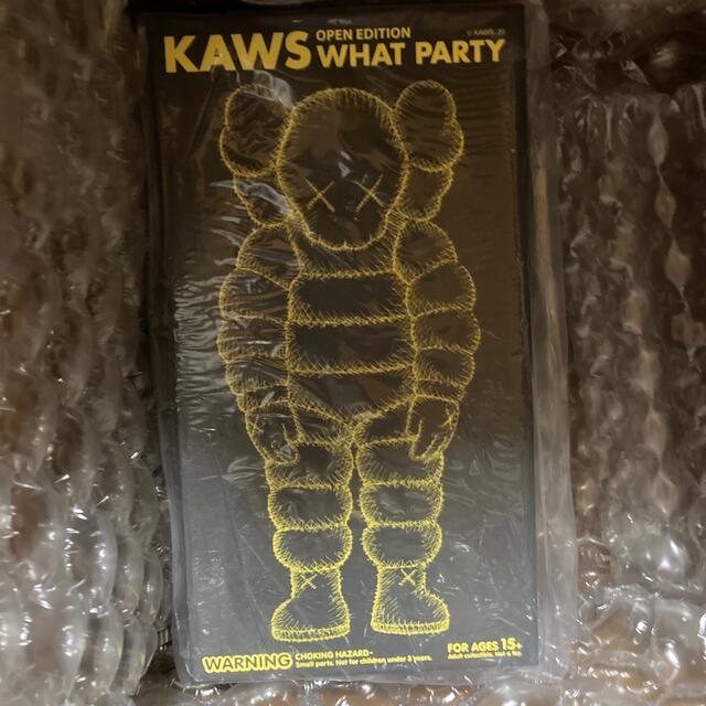 yellow新品未開封KAWS What Party Figure　yellow