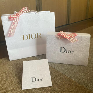 ディオール(Dior)の【匿名配送】Dior ディオール ショッパー ギフト用 3点セット リボン2つ付(ショップ袋)