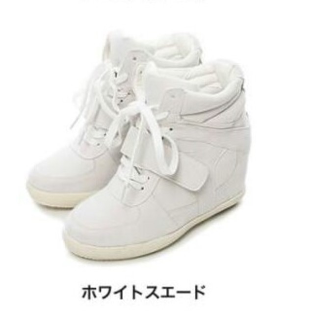 白インヒールスニーカー♡ レディースの靴/シューズ(スニーカー)の商品写真