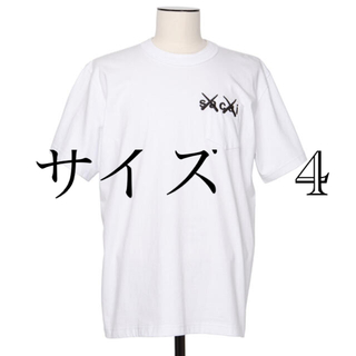 サカイ(sacai)の希少サイズ　Sacai Kaws Tシャツ　刺繍(Tシャツ/カットソー(半袖/袖なし))