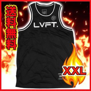 【LIVE FIT.】タンクトップ　黒　XXL　トレーニング　筋トレ　ボディビル(タンクトップ)