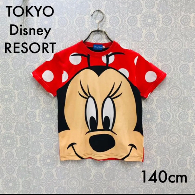 ミニーマウス(ミニーマウス)の東京ディズニーリゾート ミニーマウス 半袖Tシャツ 140cm 赤 Disney キッズ/ベビー/マタニティのキッズ服女の子用(90cm~)(Tシャツ/カットソー)の商品写真