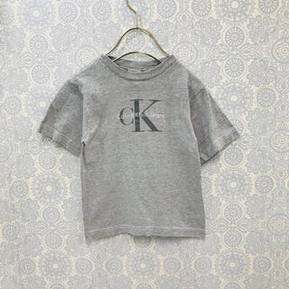 カルバンクライン(Calvin Klein)のカルバンクライン ロゴプリント半袖Tシャツ M グレー キッズ CK(Tシャツ/カットソー)