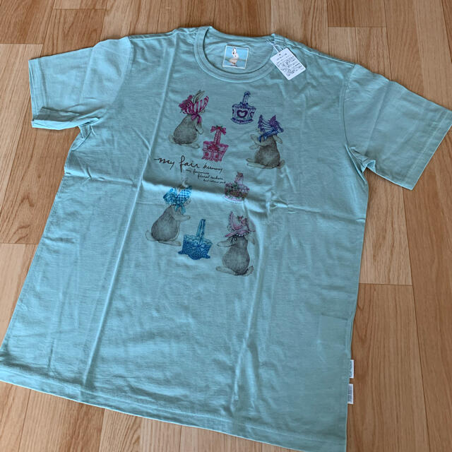 PINK HOUSE カールヘルムうさぎ柄Tシャツ